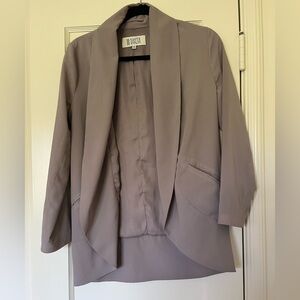 Slinky Gray Blazer Jacket